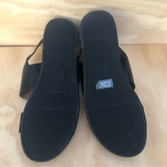 Naturalizer Black Leather Sandals Women’s Size 9.5 - Picture 6 of 9